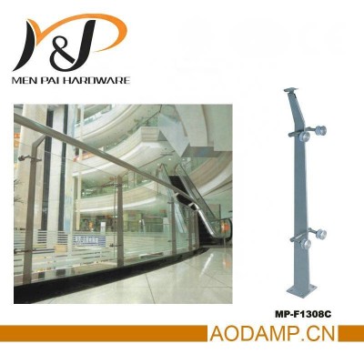 Stainless Steel Balustrade Railings Accessories For Shopping Mall Handrails Stainless Steel Glass Balustrade